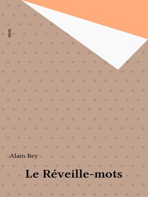 cover image of Le Réveille-mots